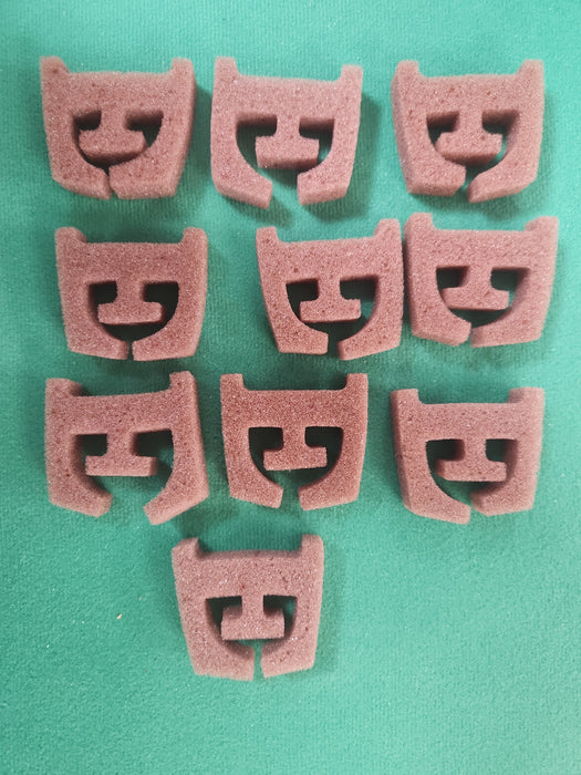 2" Alpha Bits - Super Soft "Brown E" - Bag of 25