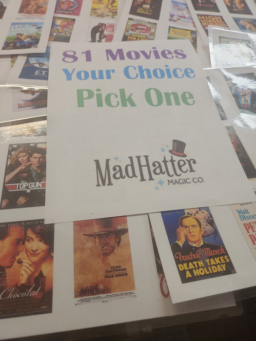 Eighty One Objects (Movies) 81 objects - MHM Exclusive - Mind reading
