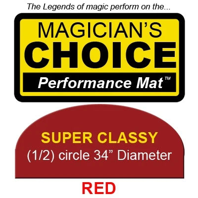 Super Classy Close-Up Mat (RED - 34 inch) by Ronjo - Trick - MHM