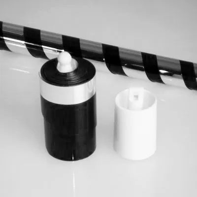 Vanishing Cane Black and Silver Plastic - MHM