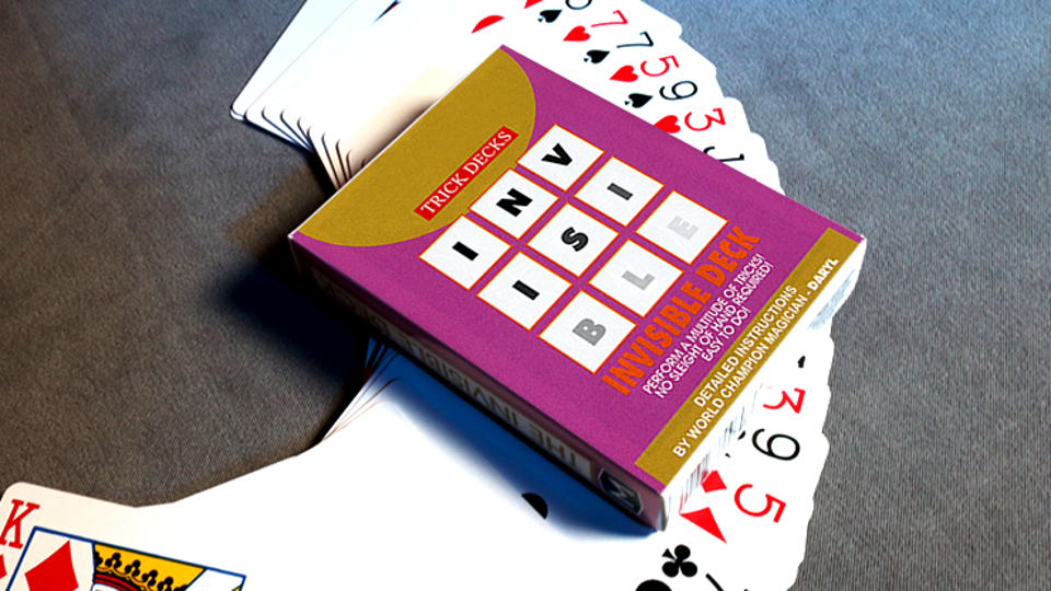 Invisible Bicycle Deck-RED (MHM)