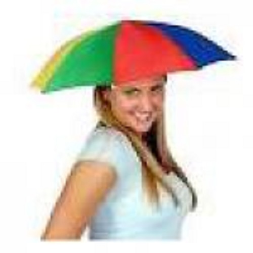 Umbrella Hat 20\" Rainbow