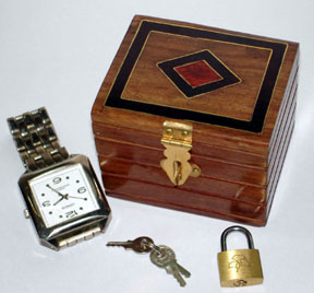 WATCH BOX Inlaid Wood Deluxe