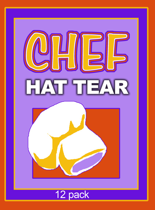 Paper Hat Tear Chef (Pack of 12)