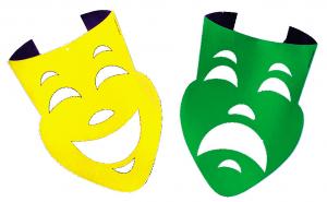 Comedy/Tragedy Paper Faces