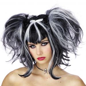 Bad Fairy Wig: Black and White