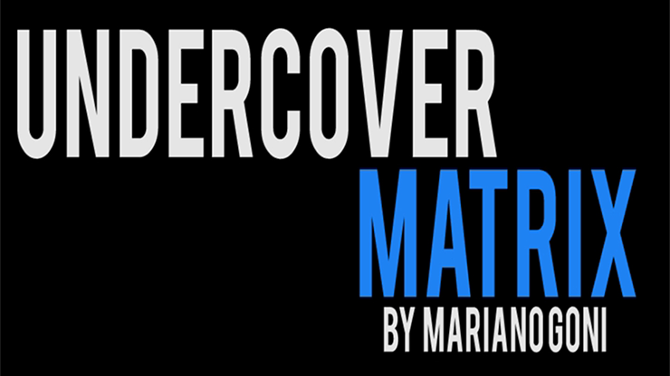 Undercover Matrix by Mariano GoÃ±i video DOWNLOAD