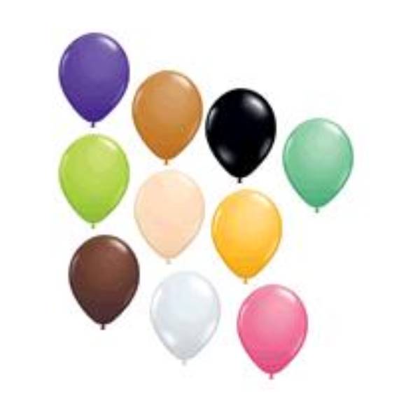 5 inch Round Balloons in Single Jewel Tone Colors