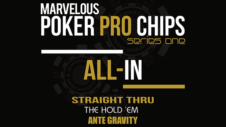 Marvelous Poker Chips by Matthew Wright Complete Set (watch video)
