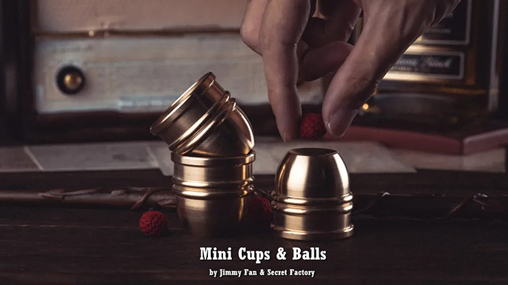 Mini Cups and Balls Brass by Secret Factory (watch video)