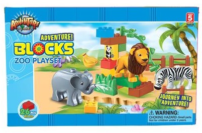 26 PC Zoo Block set (case of 12)