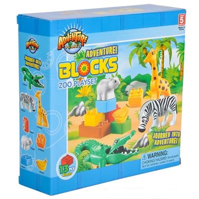 13 PC Zoo Block Set (case of 24)