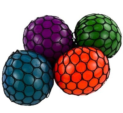 Assorted Squeezy Colored Grape Ball (case of 144)