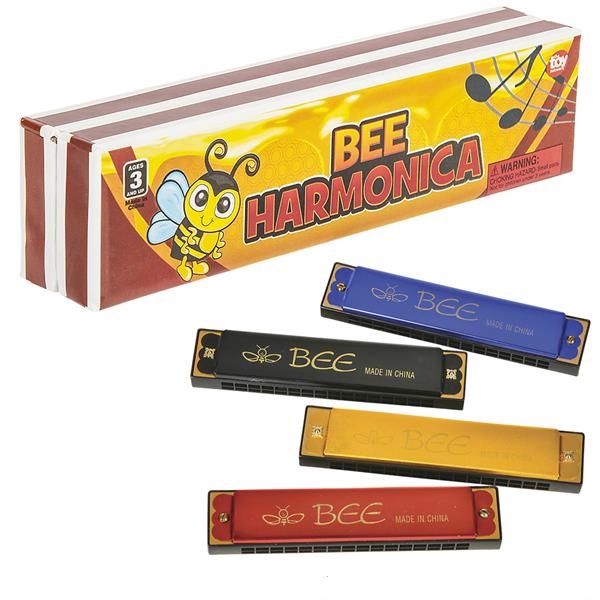 5" Bee Metal Harmonica (case of 240)