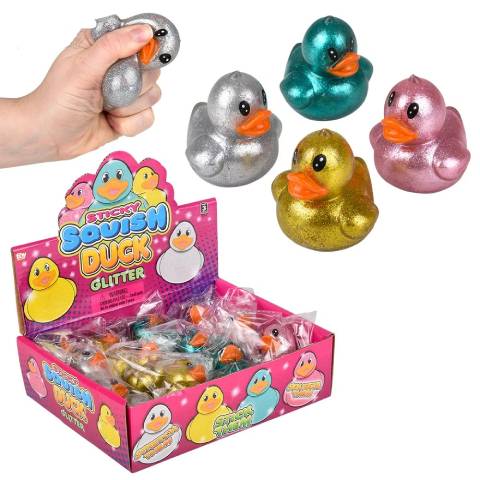 2.25\" Squish Sticky Duck Assortment - Case of 144