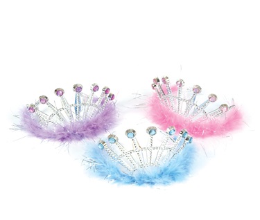 FEATHER TIARA WITH STONES (case of 288)