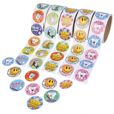 Dental Stickers (case of 200 rolls)