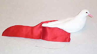 Single Hand Dove Bag Zipper Red