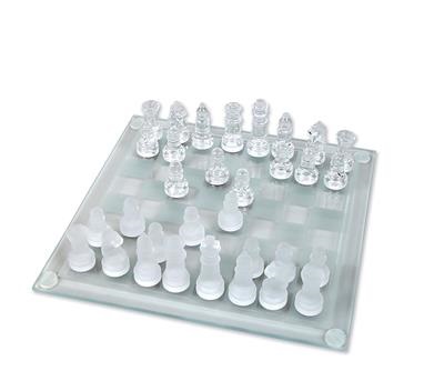 7.5\" Glass Chess Set (case of 16)