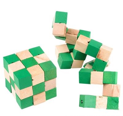2" Wooden Magic Cube Puzzle (case of 288)