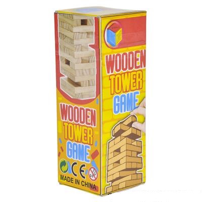 6" Wooden Tower Game (case of 72)