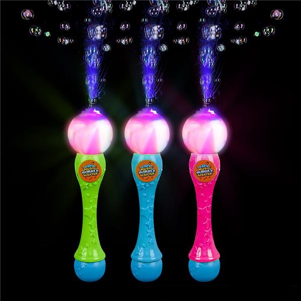 13.5" Light up Bubble Scepter (case of 24)