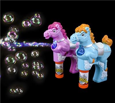 7.5" Light up Horse Bubble Blaster with Sound (case of 24)