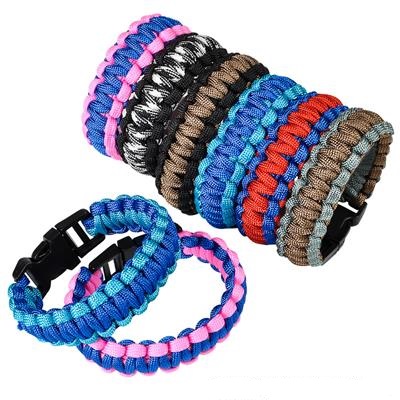 9" Two Toned Paracord Buckle Bracelet (case of 288)