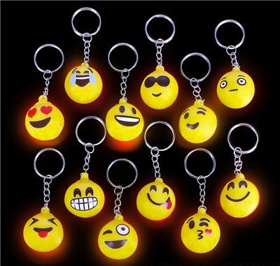 Light Up Emoticon Key Chain (case of 288)
