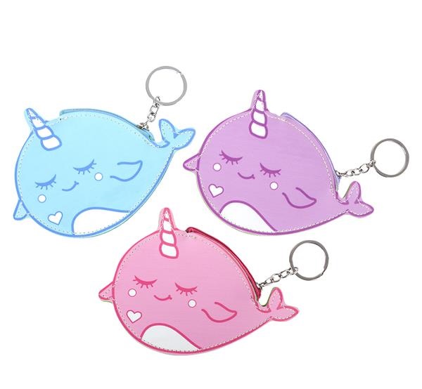 6.5" Narwhal Purse Keychain (case of 288)