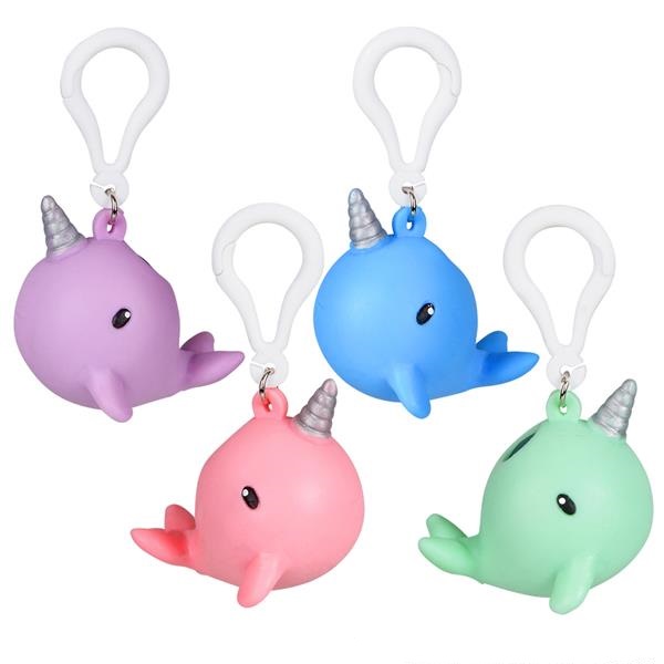 2.5" Squeezy Poo Narwhal Clip On (case of 288)