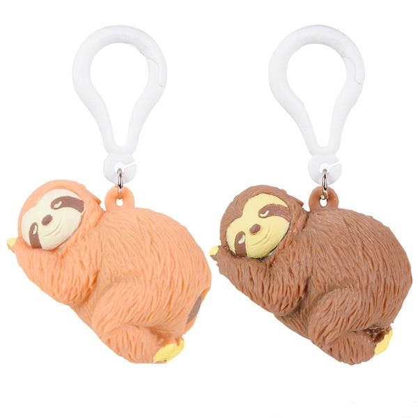 2.5" Squeezy Poo Sloth Clip On (case of 288)