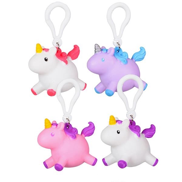 2.5" Squeezy Poo Unicorn Clip On (case of 288)