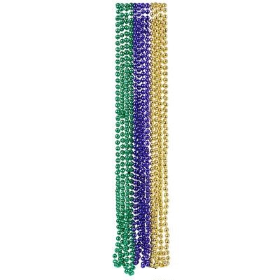 33" 7mm Mardi Gras Beads (case of 432)