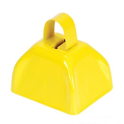 3" Yellow Metal Cow Bell (case of 144)