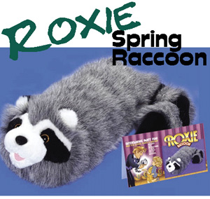 Roxie Raccoon Spring Puppet