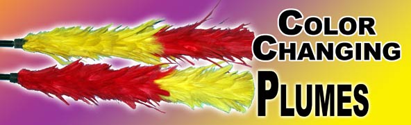 Color Changing Plumes Half Dyed (Stage Size 18")