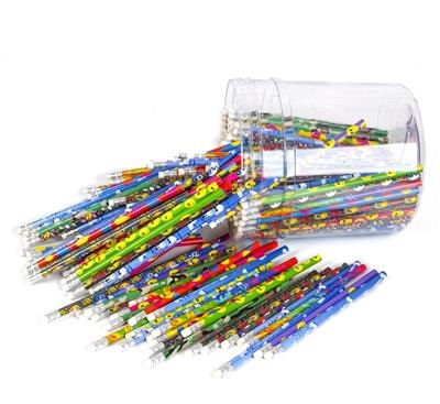 Assorted Pencils in a Tube (case of 6 canisters)
