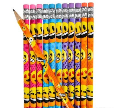7.5" Emoticon Pencils (case of 1440)
