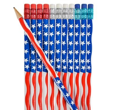 7.5" American Flag Pencil (case of 1440)