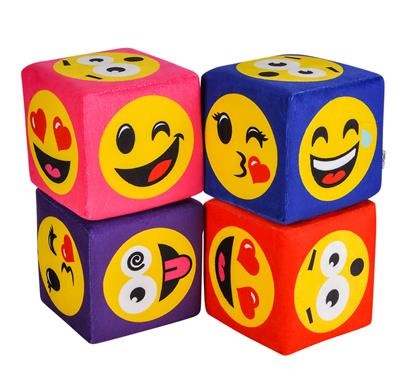 6" x 6" Assorted Color Emoticon Qubz (case of 48)