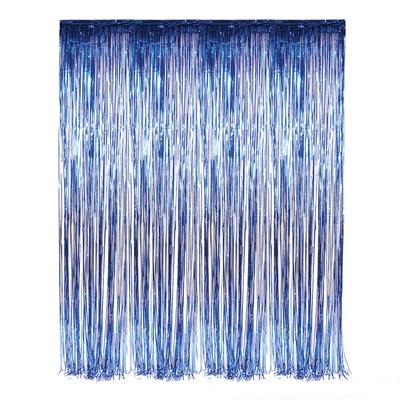 36"x 96" Blue Foil Curtains (case of 48)