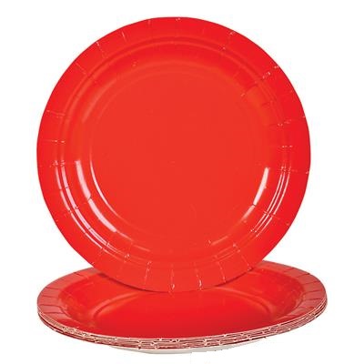 7" Red Paper Plate (case of 250)