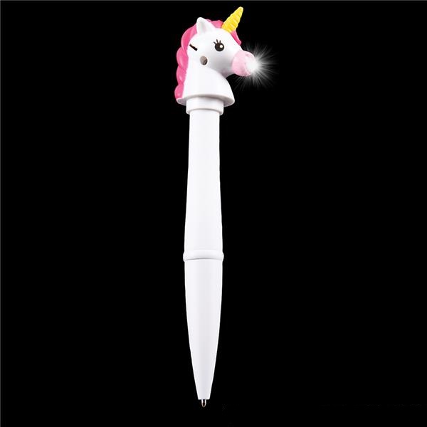 6" Unicorn Pen with White Light (case of 144)