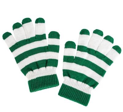 Green and White Gloves (case of 72 pair)