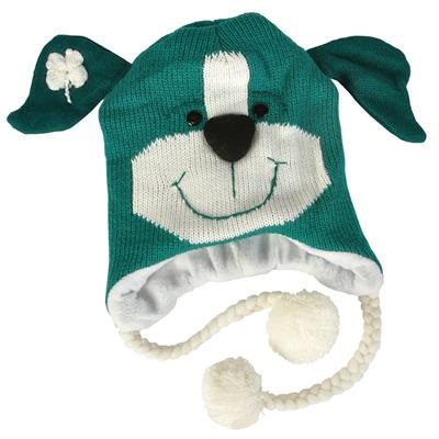St Patricks Day Knit Dog Hat (case of 24)
