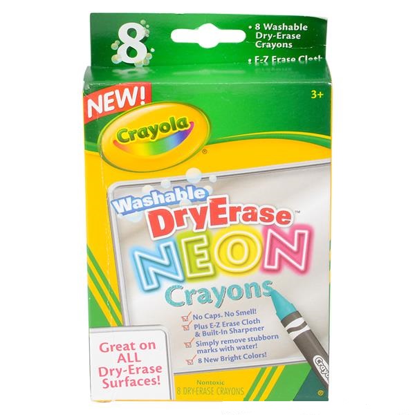 Crayola Neon Large Crayons 8pc (case of 24)