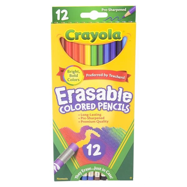 Crayola Erasable Colored Pencils 12pc (case of 24)