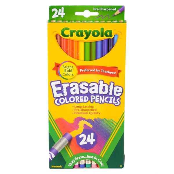 Crayola Erasable Colored Pencils 24pc (case of 24)