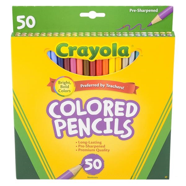 Crayola Colored Pencils 50pc (case of 12)
